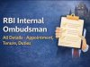 RBI Internal Ombudsman Directions 2026