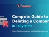 Complete Guide to Deleting a Company in TallyPrime
